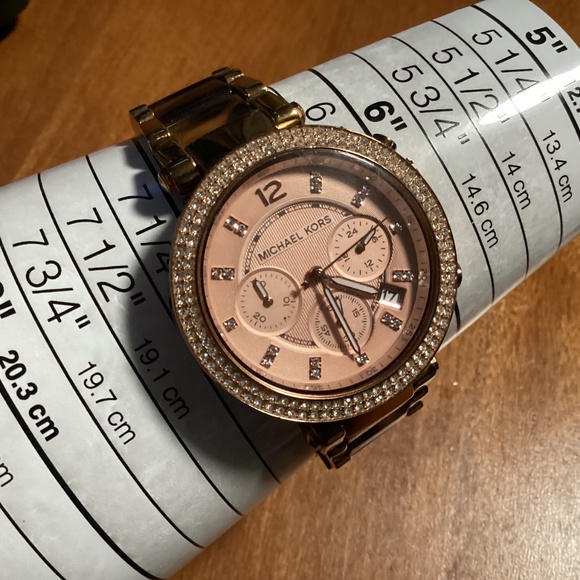 Michael Kors Rose Gold-tone/Tortoise Women’s Watch MK-5538 - Picture 7 of 16